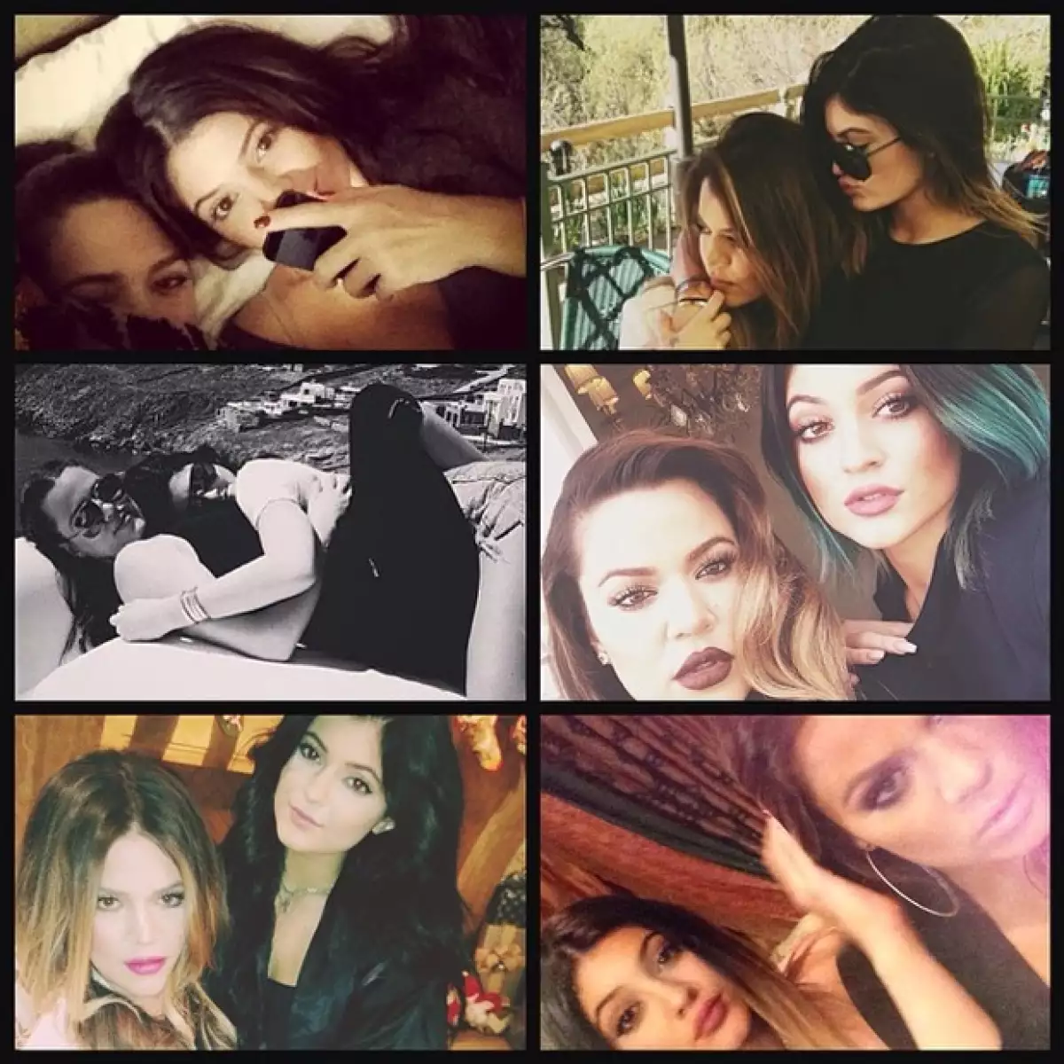 Khloe hizo un collage de sus mejores momentos juntas.