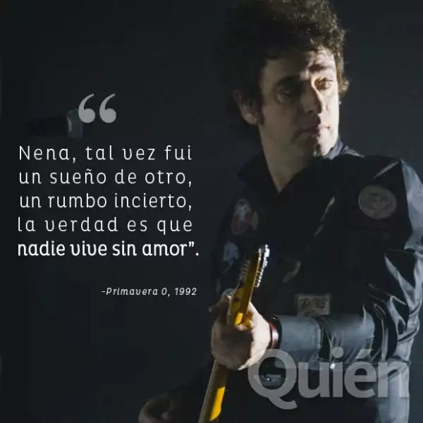 10 frases de amor y pasión de Gustavo Cerati