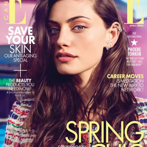 La actriz de ´The Originals´ y novia de Paul Wesley (The Vampire Diaries), Phoebe Tonkin, luce primaveral en la portada de ELLE Canadá. Fue fotografiada por Beau Grealy y el styling bajo el mando de Romy Frydman.