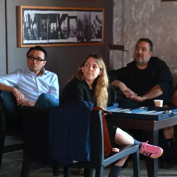 Pedro Aguilar, Claudia Cándano, Juan Carlos Campos e Ignacio Ca