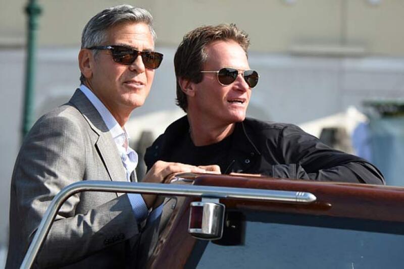 Rande estuvo lado a lado de George durante su boda con Amal en Venecia.
