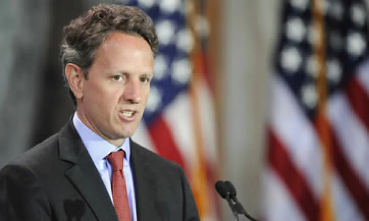 Timothy Geithner dijo que la mejor forma de que se apruebe un aumento de deuda podría ser el llamado gran acuerdo que une el límite de deuda con reducciones de gasto y reformas tributarias. (Foto: Reuters)