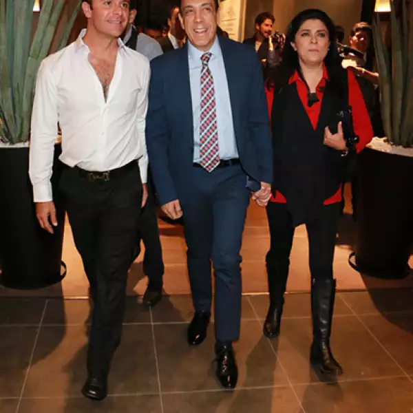 Mauricio del Castillo Sade, Omar Fayad y Victoria Ruffo