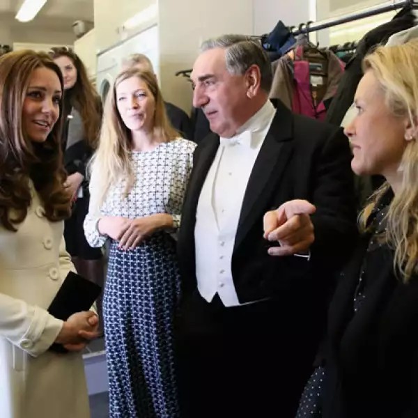 Kate bromeó con el actor Jim Carter, quien interpreta al mayordomo Carson.