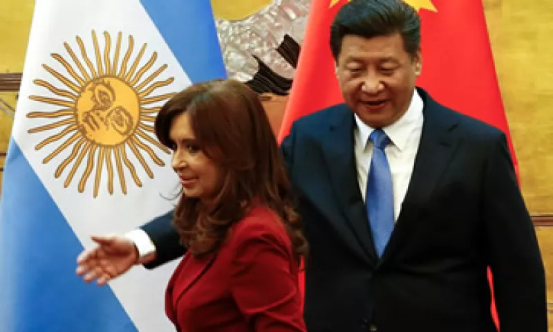 Cristina Fernández se reunió con Xi Jinping para firmar 15 acuerdos. (Foto: Reuters )