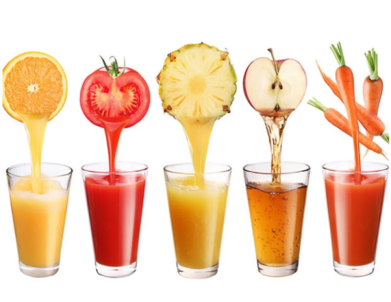 Trata de consumir más jugo de verduras que de frutas.