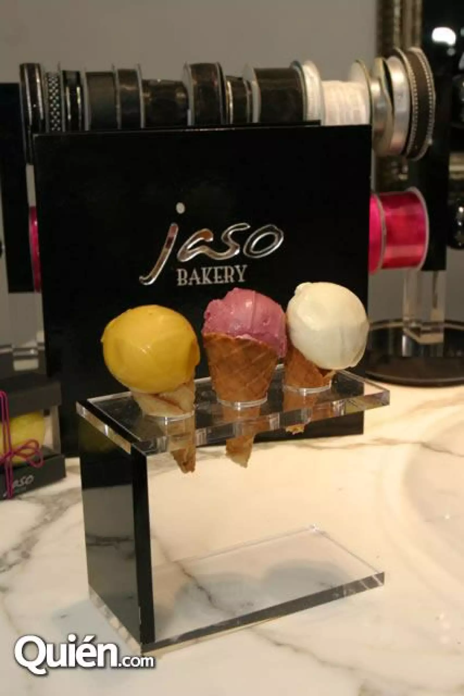 Muestra de helados y postres