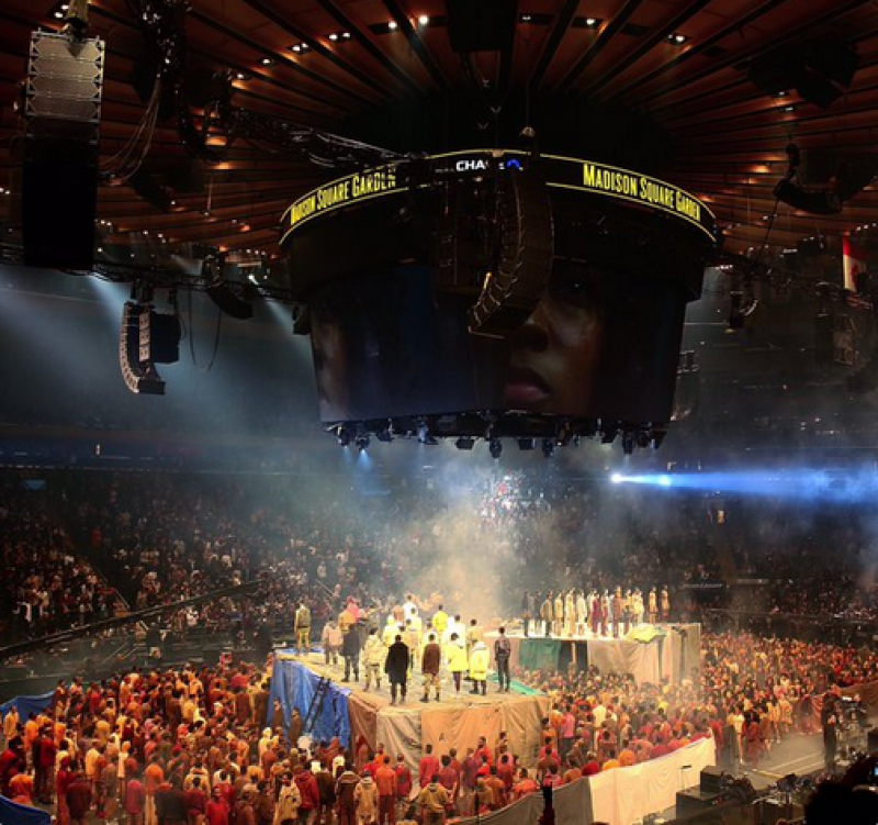 The Madison Square Garden fue el venue del show.