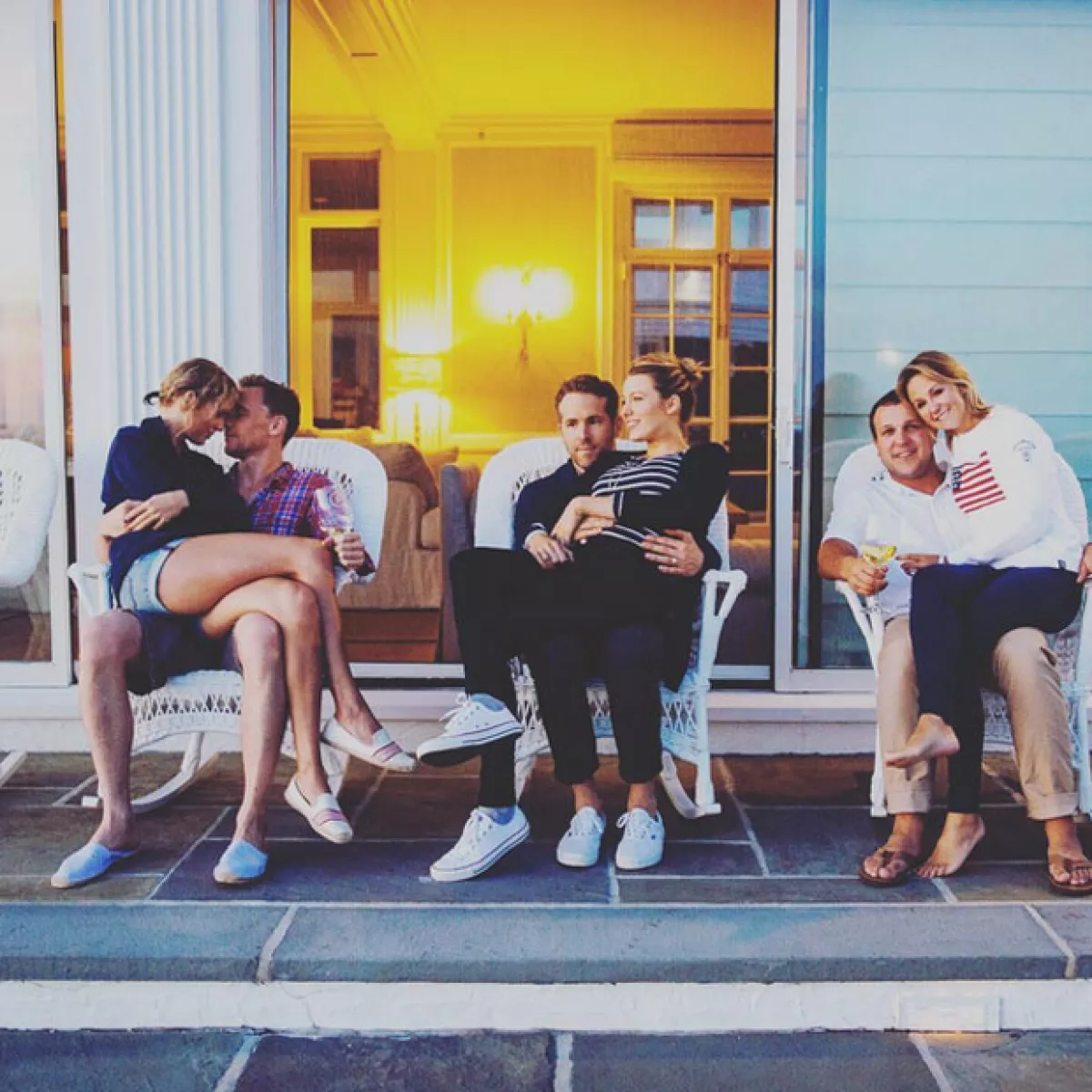 Recientemente Tom estuvo en casa de Taylor para celebrar el 4 de julio.