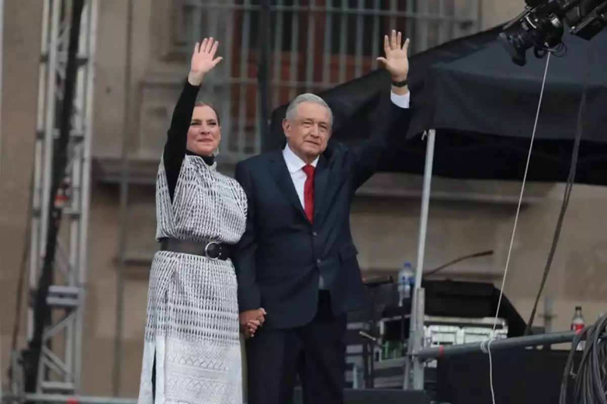 Beatriz Gutiérrez Müller y Andrés Manuel López Obrador