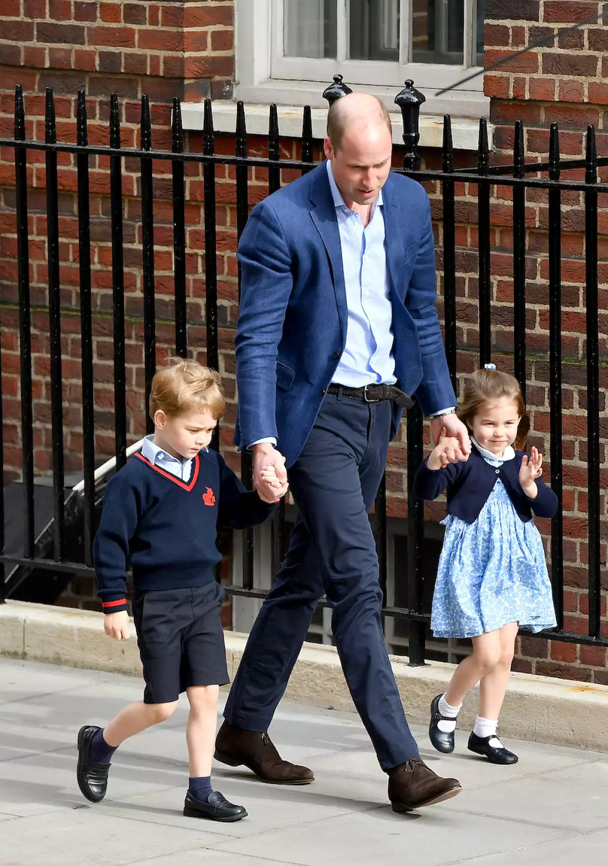 The Duke & Duchess Of Cambridge Depart The Lindo Wing With Their New Son