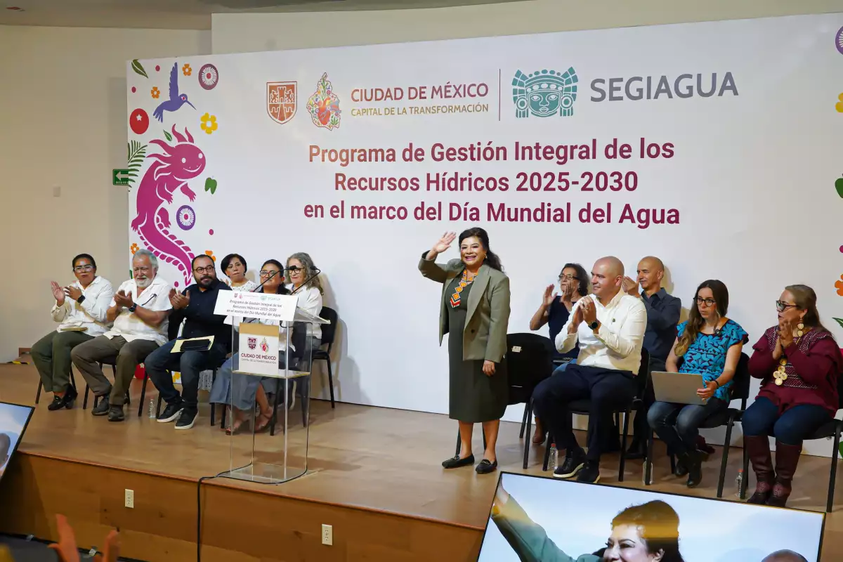 Clara Brugada presenta plan hídrico para la Ciudad de México