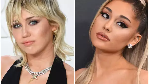 Miley Cyrus y Ariana Grande.