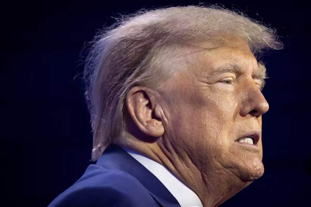 El expresidente de los Estados Unidos y candidato presidencial republicano Donald Trump habla durante la Conferencia de Acción del Punto de Inflexión en West Palm Beach, Florida, EE. UU., el 15 de julio de 2023.
