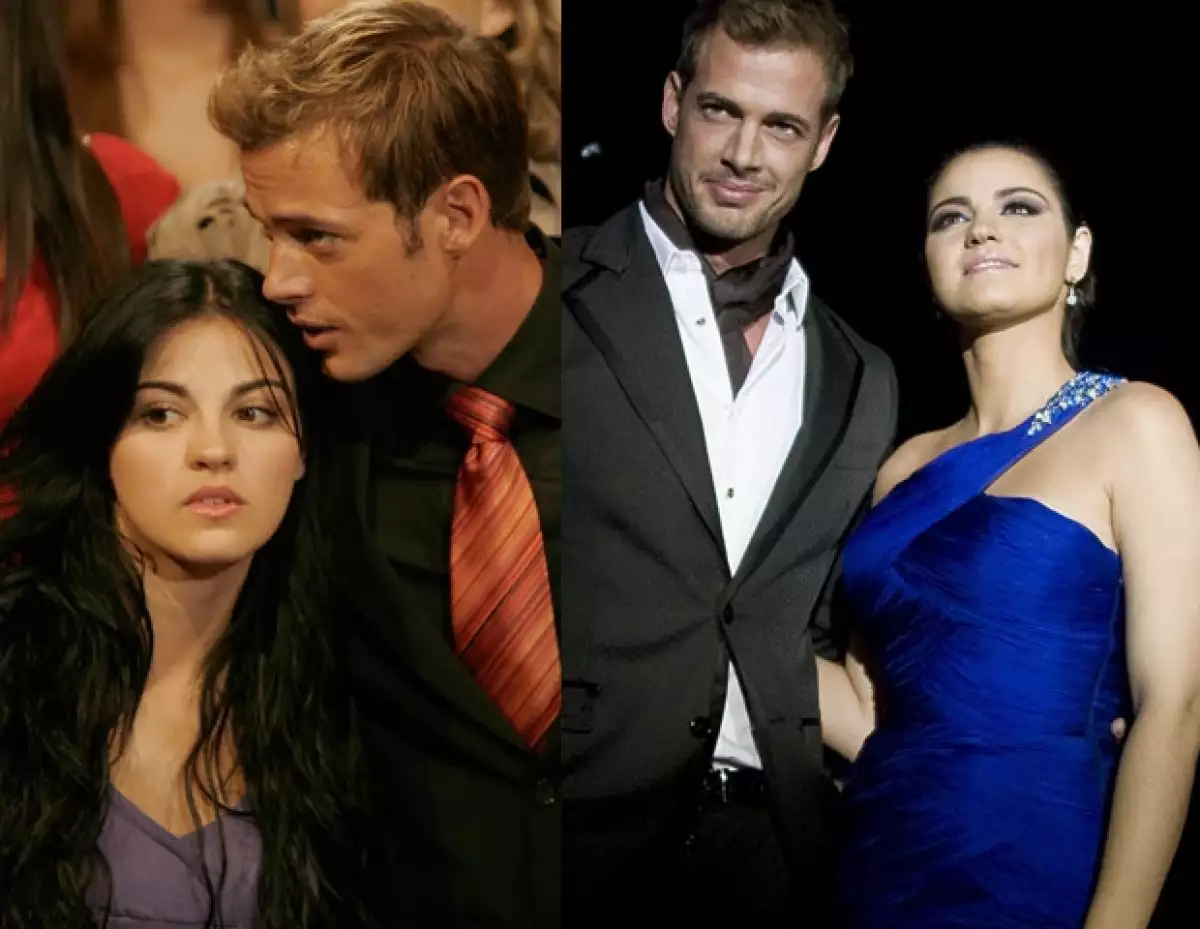 William Levy con Maite Perroni en la presentacón de las telenovelas `Cuidado con el Ángel´y el `Triunfo del amor´.