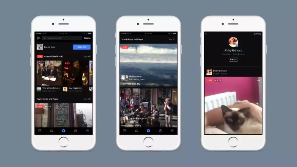 Facebook está apostando por los videos en vivo de sus usuarios.