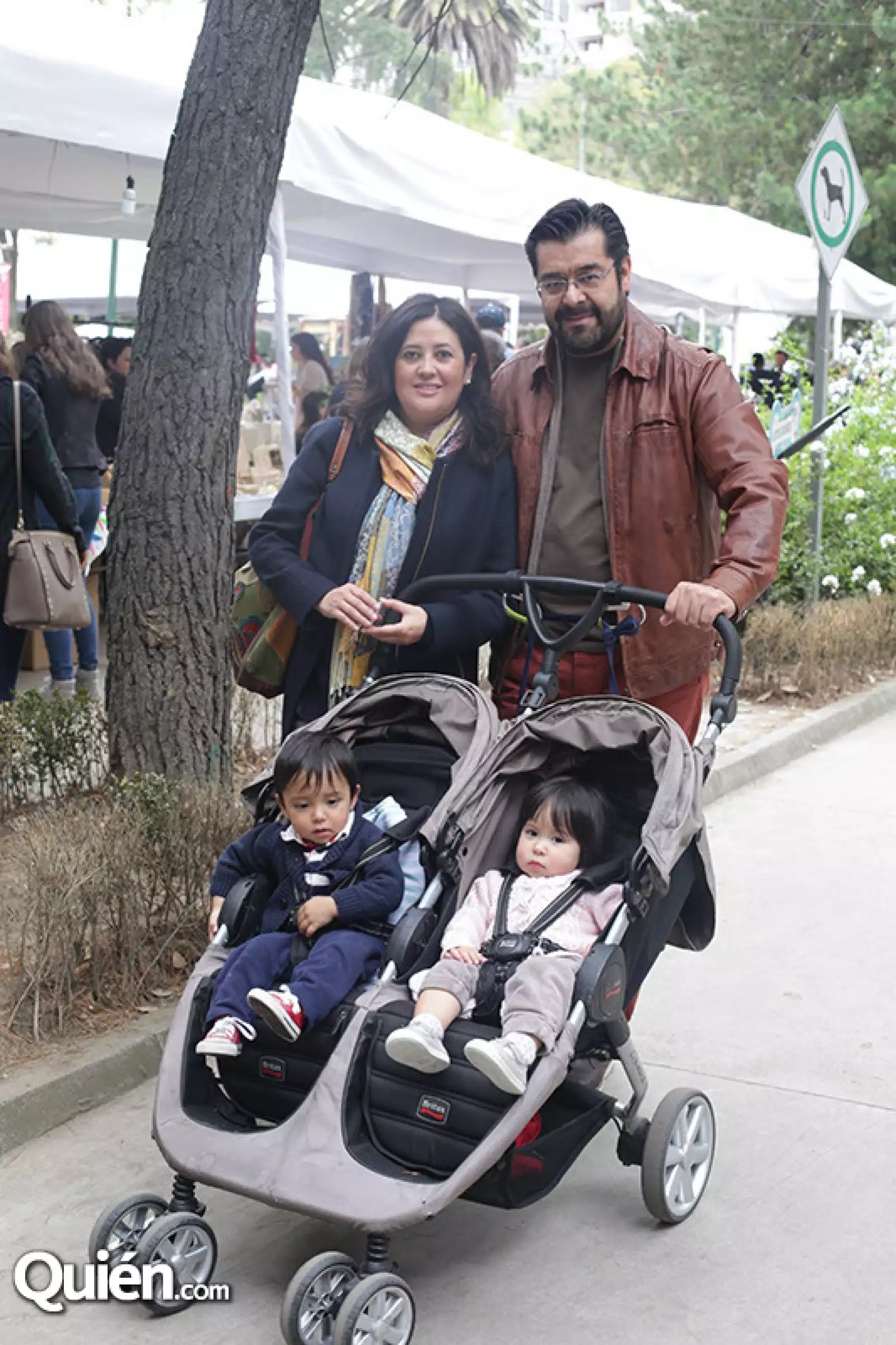 Guillermina Colín,Héctor,Sebastián y Olivia Marín