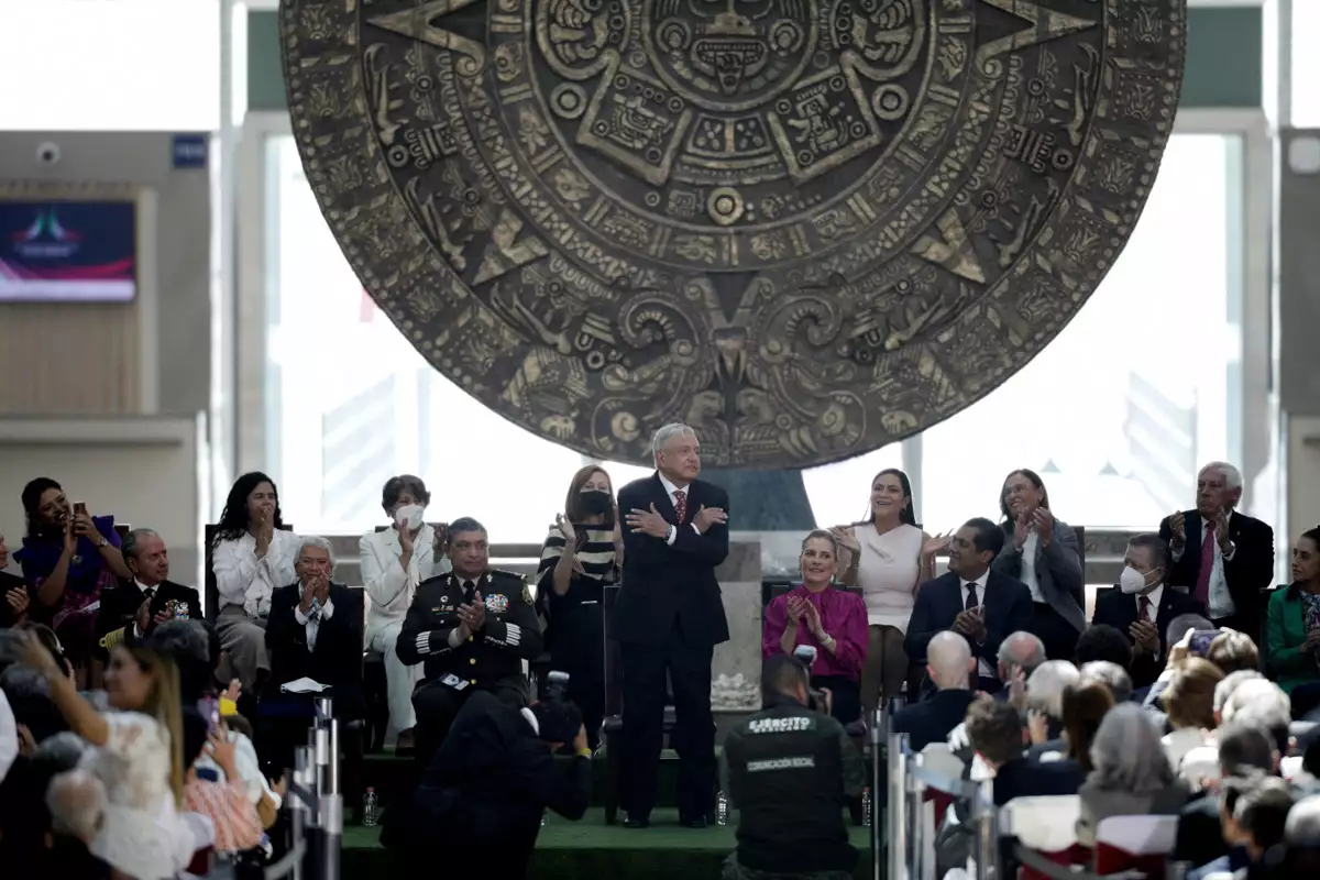 Felipe Angeles International Airport inauguration ceremony in Zumpango municipality