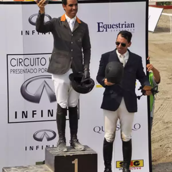 Triunfadores de la prueba JUV A,C-1 Nicolás Pizarro 1er lugar,Jorge Goñi (ausente) segundo lugar y Luis Gabriel Jimenez 3er lugar.