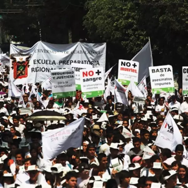 marcha estudiantes no violencia