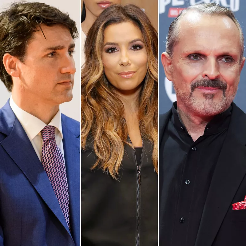 Justin Trudeau, Eva Longoria, Miguel Bosé