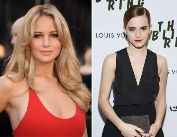 Jennifer Lawrence y Emma Watson son jóvenes famosas y millonarias.