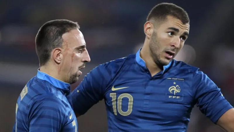 Franck Ribery y Karim Benzema