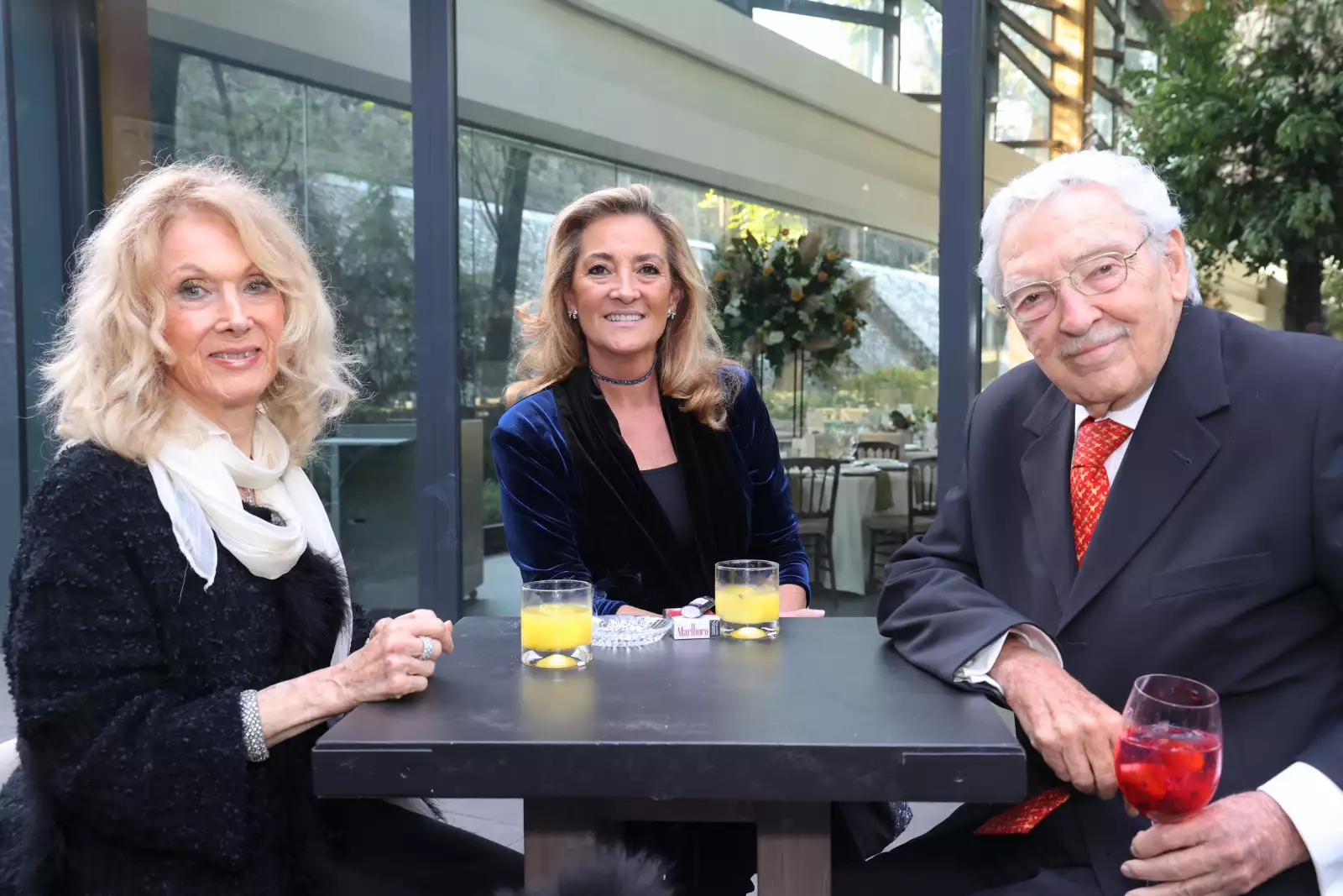 Leticia de la Maza, Patricia Zermeño de la Maza y Rafael Torres