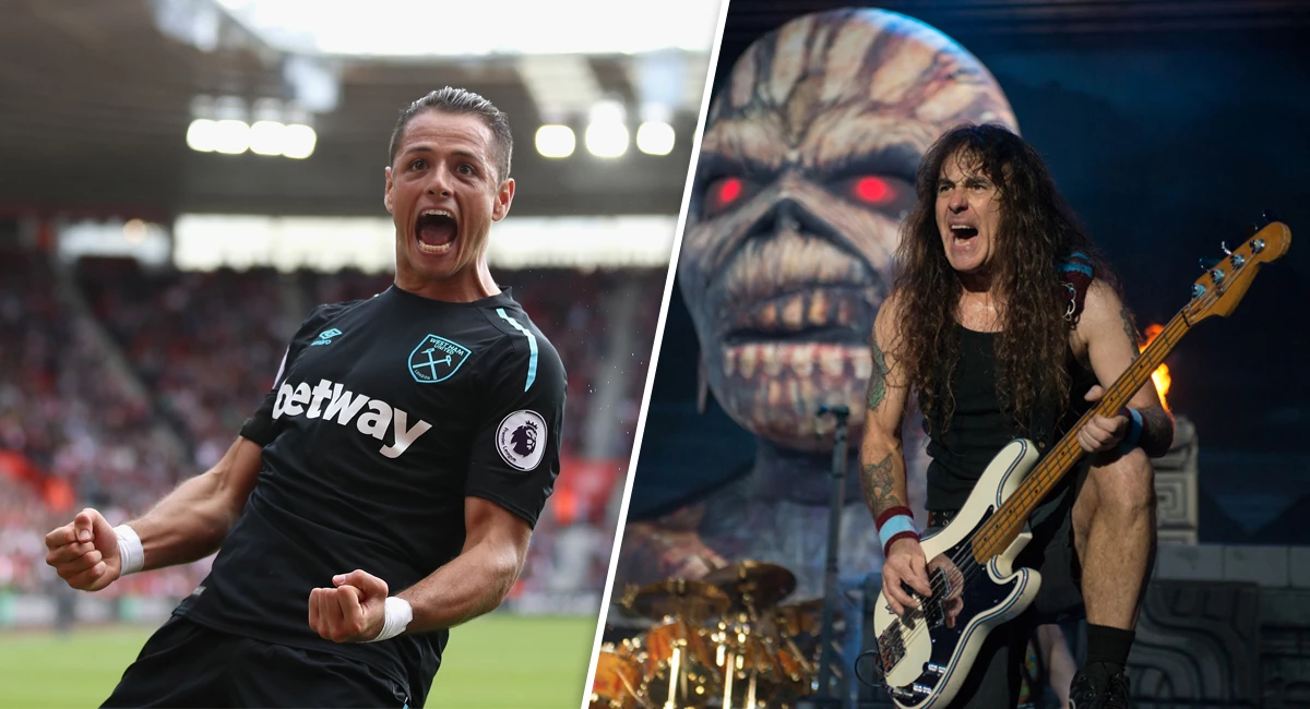 Chicharito y Steve Harris
