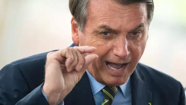 Brazilian President Jair Bolsonaro Speaks with the Press and also Holds a Press Conference Amidst the Coronavirus (COVID - 19) Pandemic