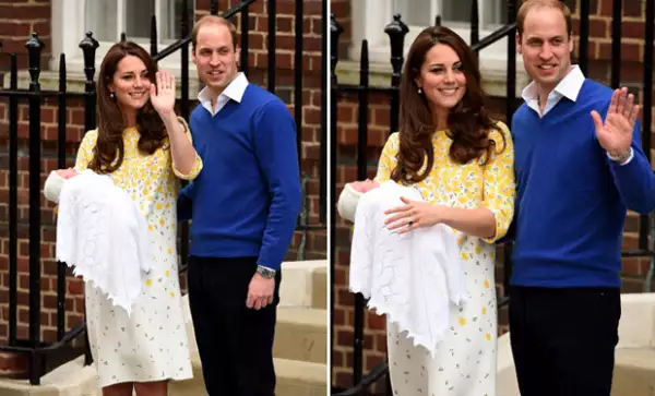 Ambos muy sonrientes, saludaron a todas las personas que desde hace días estuvieron al pendiente del nacimiento del royal baby.