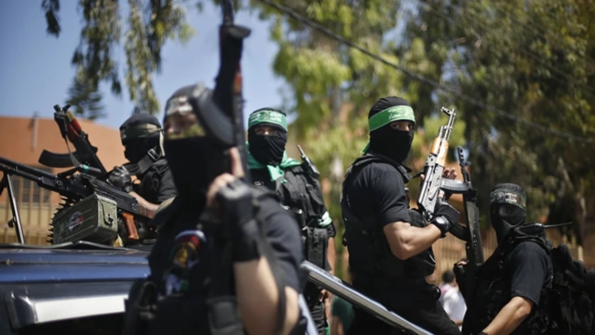 Hamas combatientes palestinos