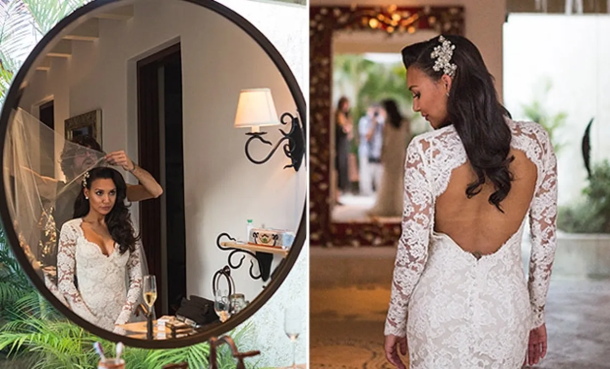 Pese a que en su Instagram sólo compartió detalles de su viaje por Baja California, compartió con People los detalles de su vestido.