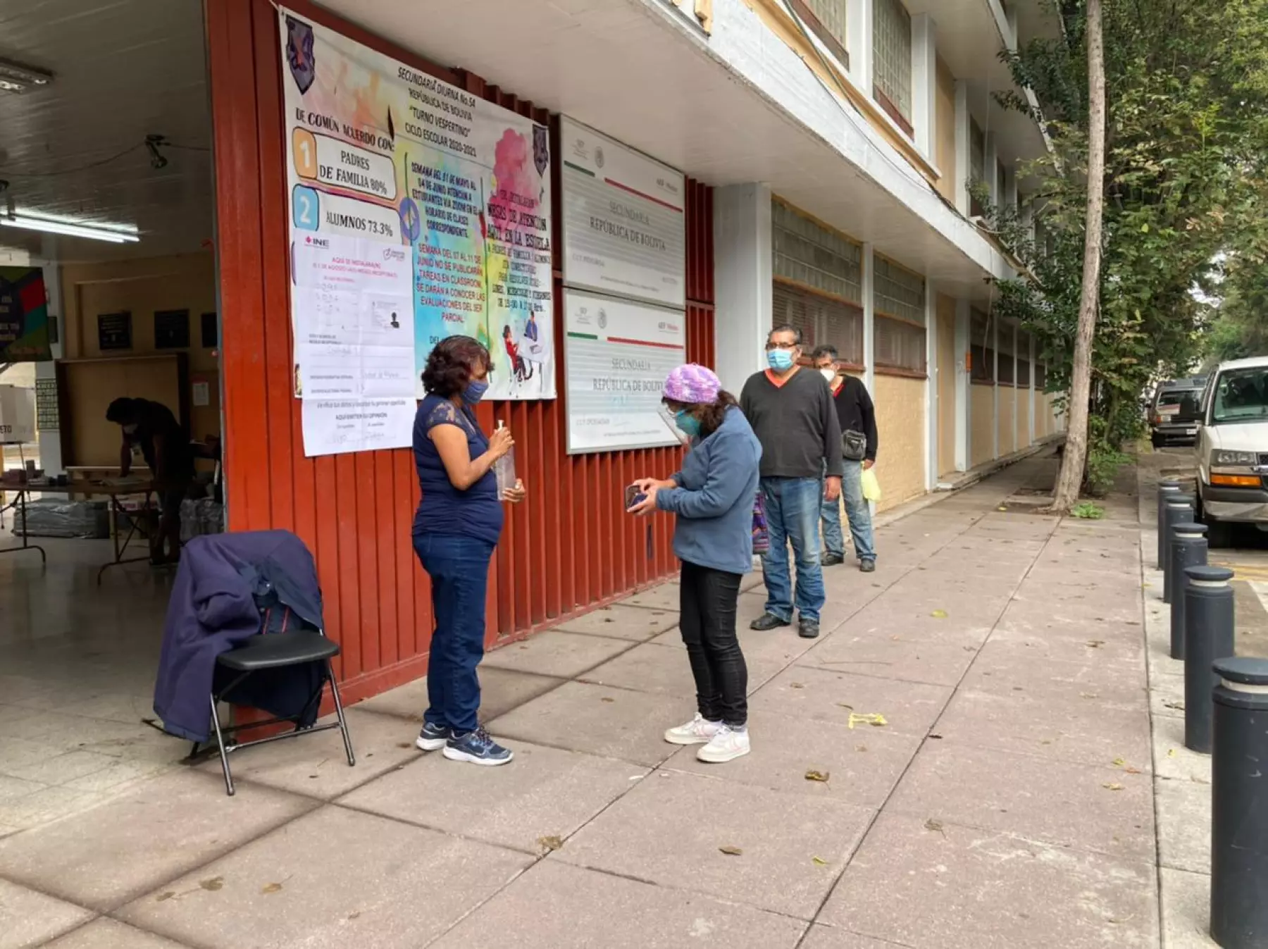 Se registran hasta ahora bajos niveles de participación en la consulta popular 2021 (Fotografía de una escuela en Azcapotzalco en donde se instaló una casilla)