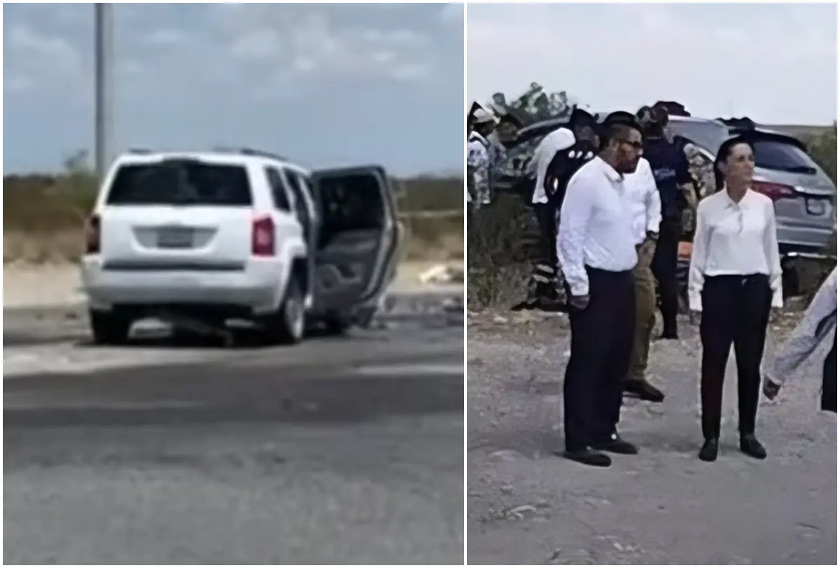 Equipo de Claudia Sheinbaum tiene accidente carretero