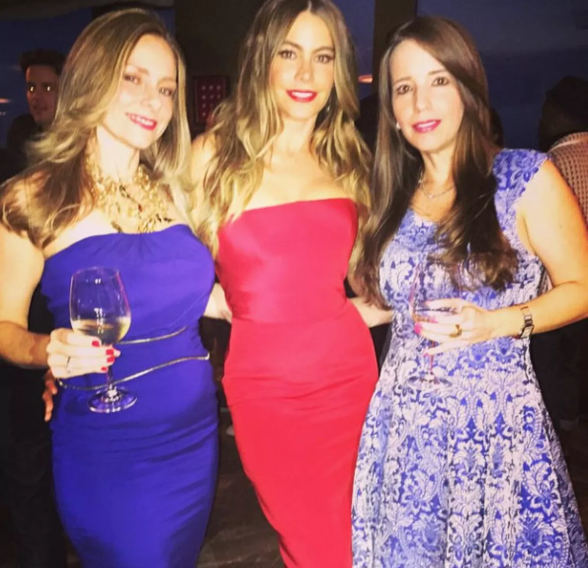 A la fiesta asistieron familiares y amigos de la actriz.