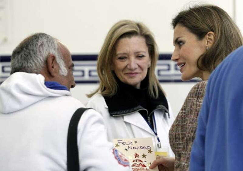 Letizia recibió una tarjeta navideña como muestra de afecto.