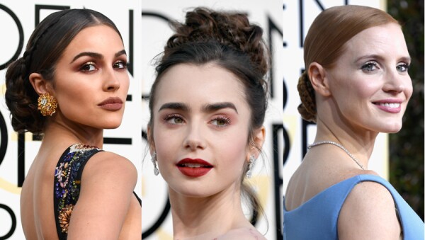 Olivia Culpo, Lily Collins y Jessica Chastain.