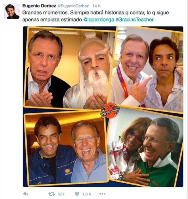Incluso Derbez bromeó sobre su amistad con El Teacher.
