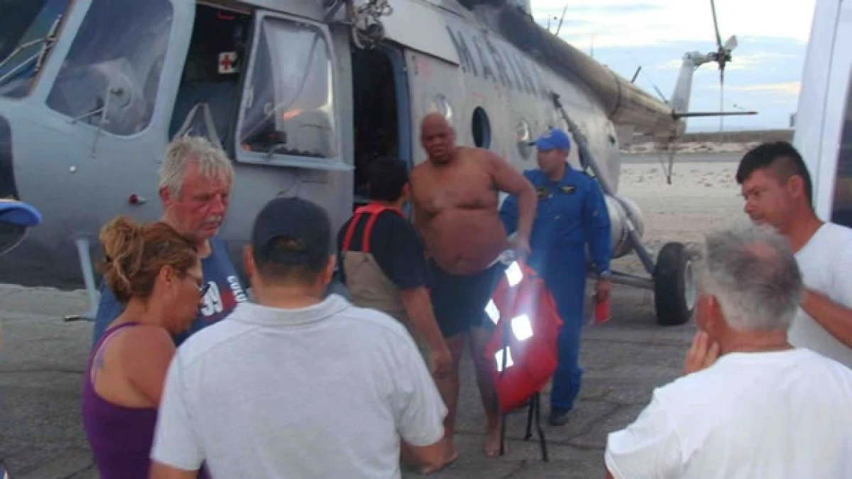 Turistas rescatados