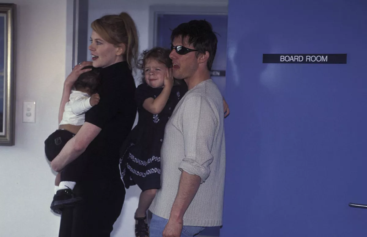Nicole Kidman y Tom Cruise con sus dos hijos Bella y Connor