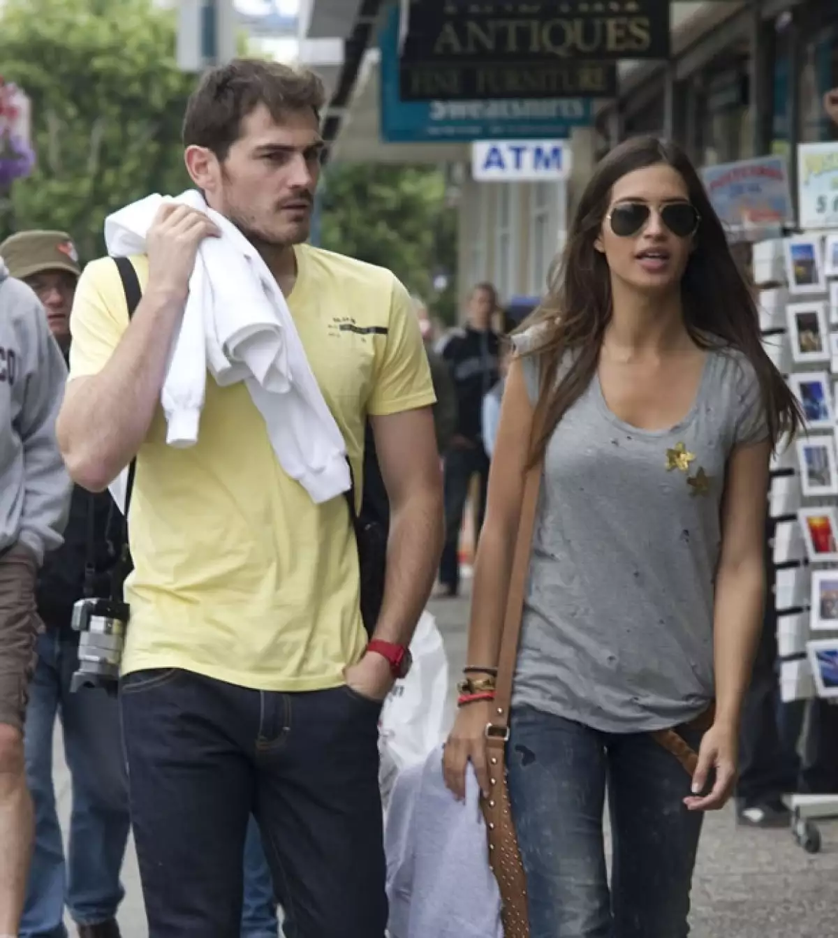 Iker Casillas y Sara Carbonero durante sus vacaciones en San Francisco la semana pasada.