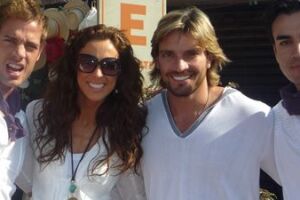 Aquí con William Levi, Jacky Bracamontes y David Zepeda.