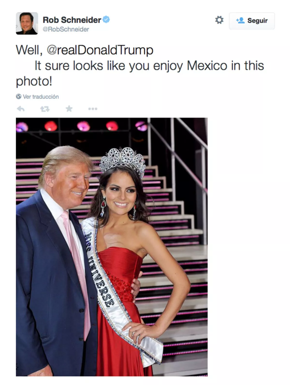 Esto fue lo que publicó el comediante en su cuenta de Twitter.