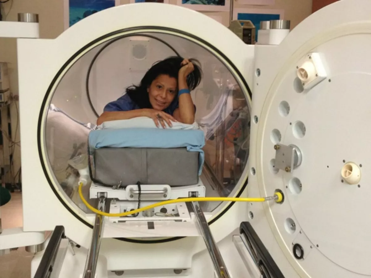 La cantante compartió esta imagen luego de regresar por quinta vez al hospital.