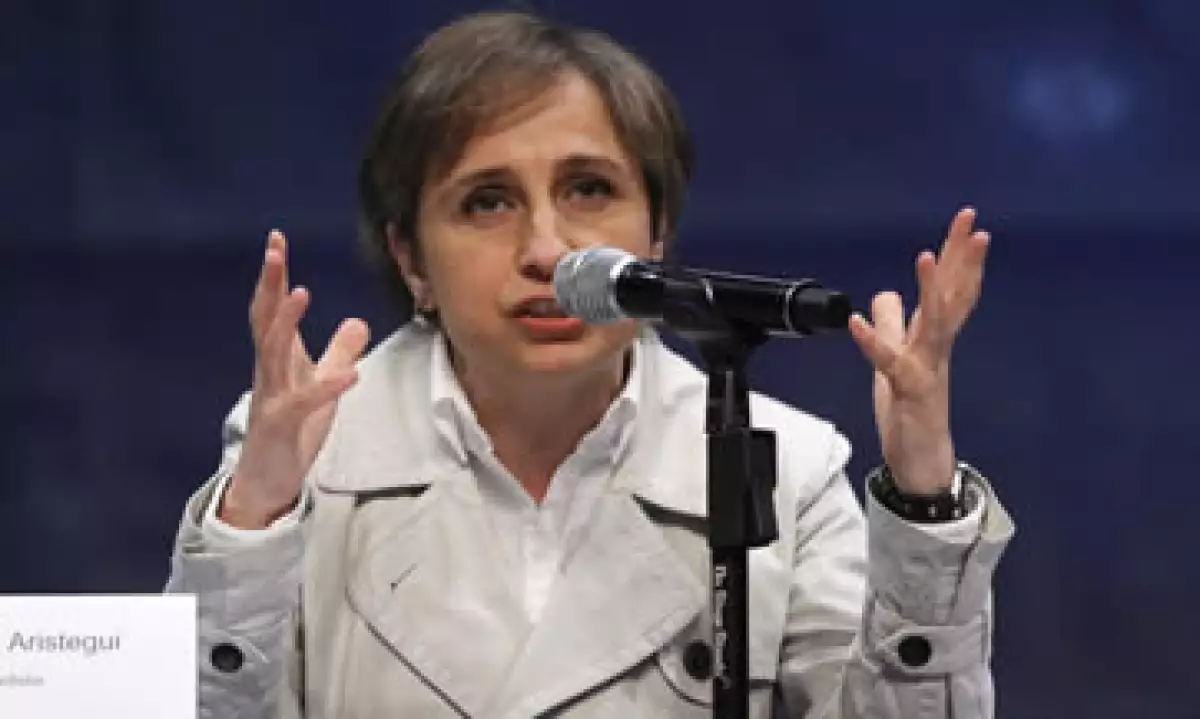 Aristegui interpuso una demanda de amparo contra MVS tras la remoción de su programa de noticias. (Foto: Notimex )