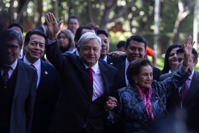 Arriba López Obrador a Palacio Legislativo de San Lázaro
