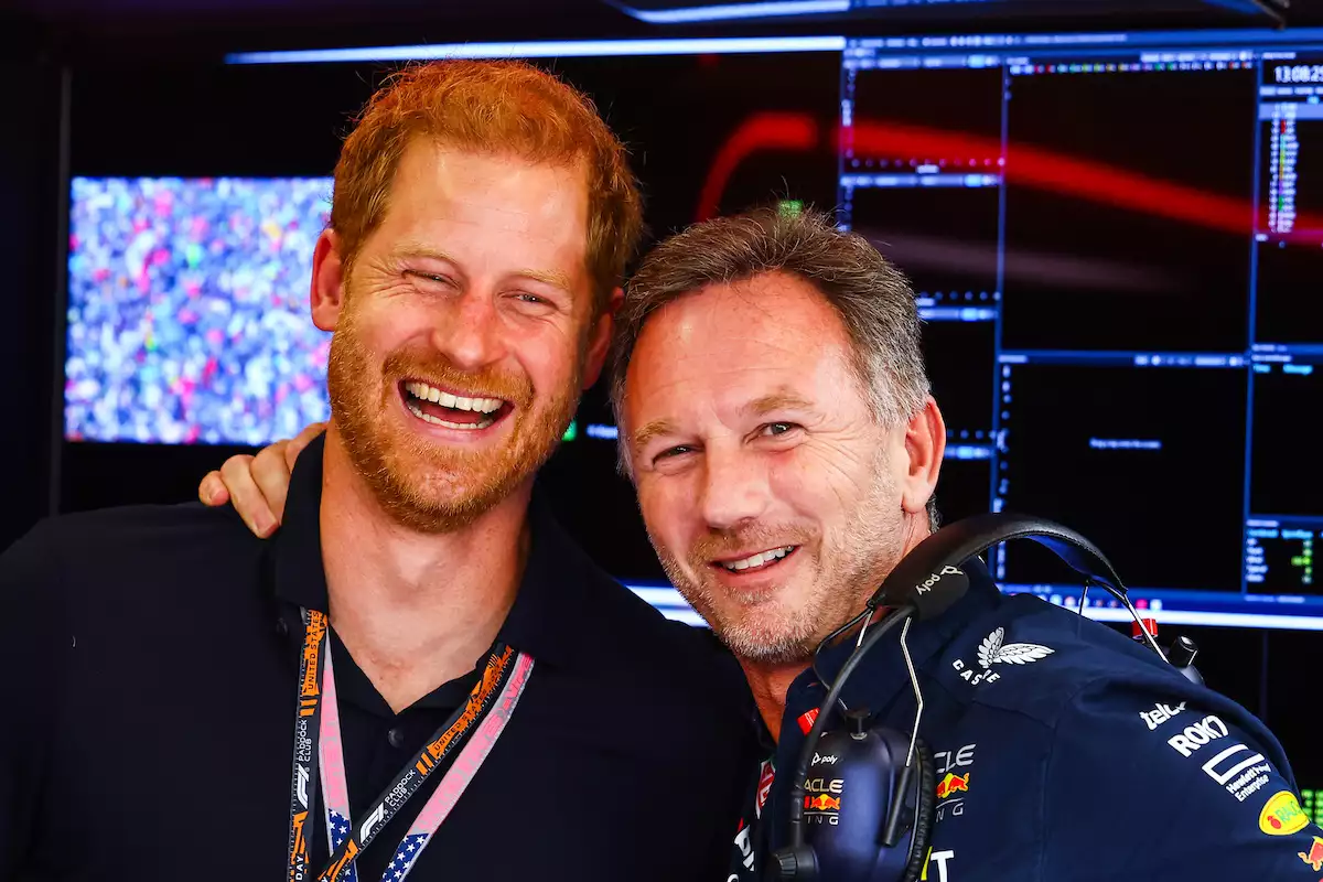 Príncipe Harry en el Gran Premio de Estados Unidos 2023