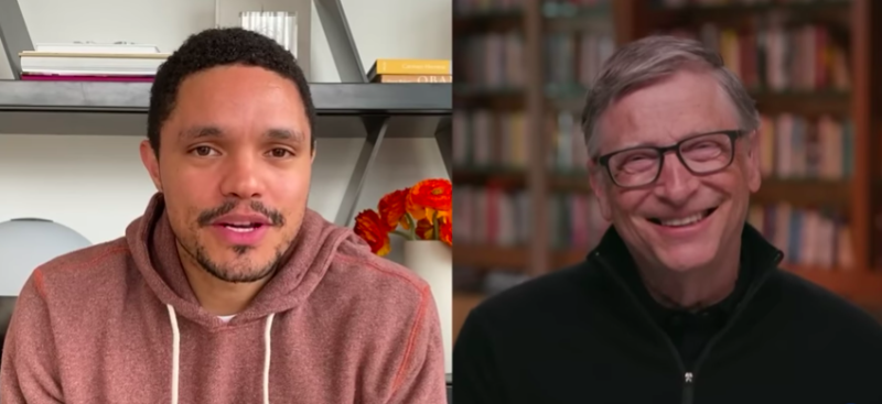 Trevor Noah y Bill Gates