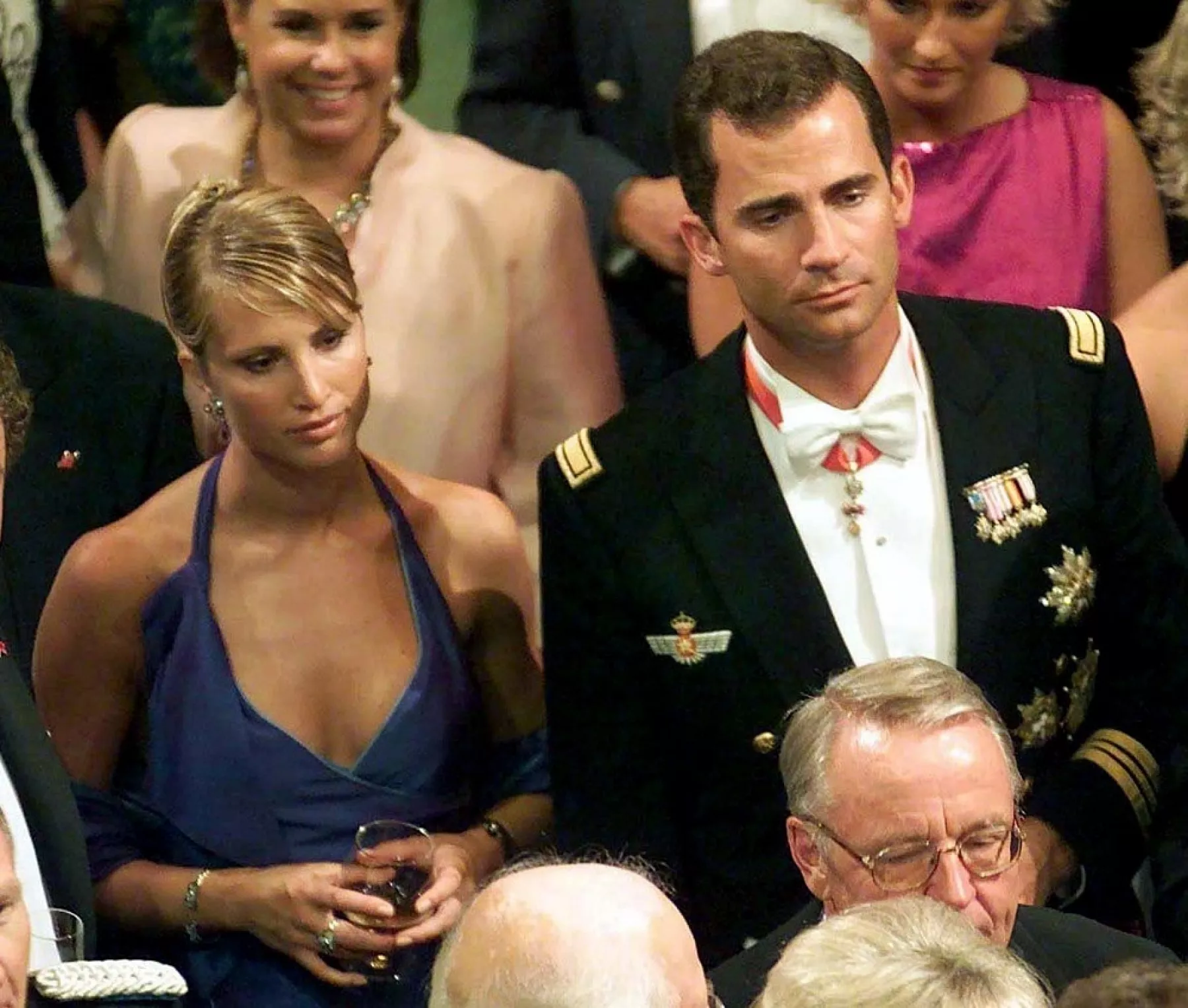 Eva Sannum y el entonces príncipe Felipe